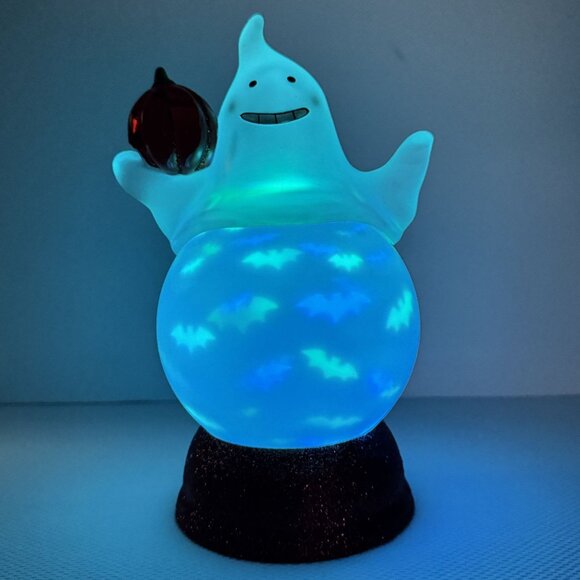 Halloween Ghost Pumpkin Light Up Decor 8.5" Glowing Bats Color-Changing Decor - Picture 4 of 17